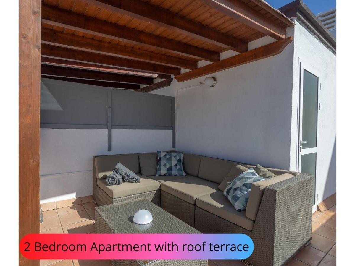 Desirable Rooftop Terrace , 2 Bedroom Apartment With Wifi In Costa Adeje Callao Salvaje Eksteriør billede