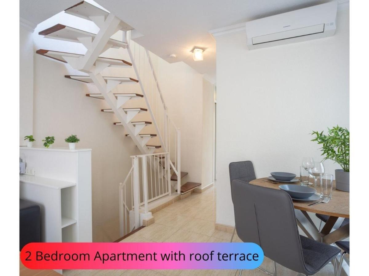 Desirable Rooftop Terrace , 2 Bedroom Apartment With Wifi In Costa Adeje Callao Salvaje Eksteriør billede