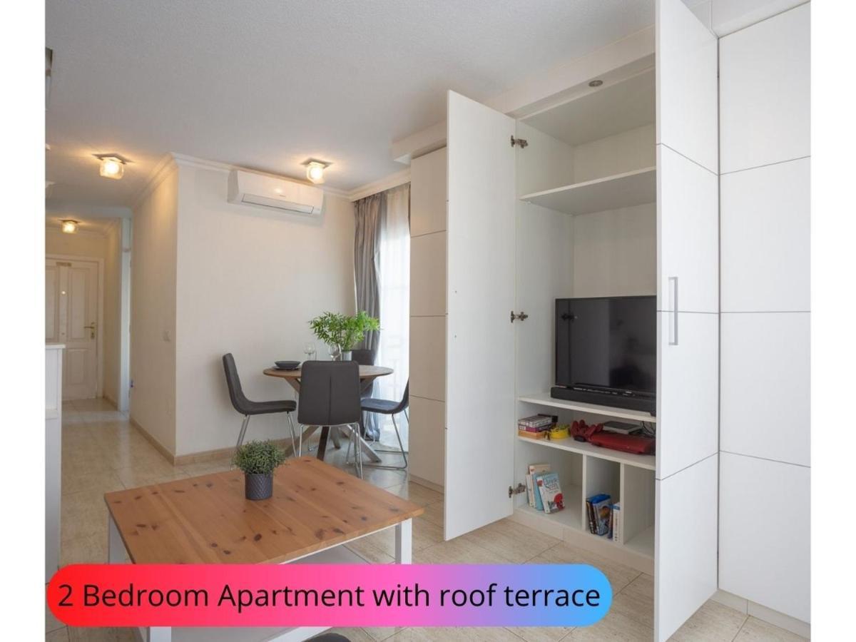 Desirable Rooftop Terrace , 2 Bedroom Apartment With Wifi In Costa Adeje Callao Salvaje Eksteriør billede