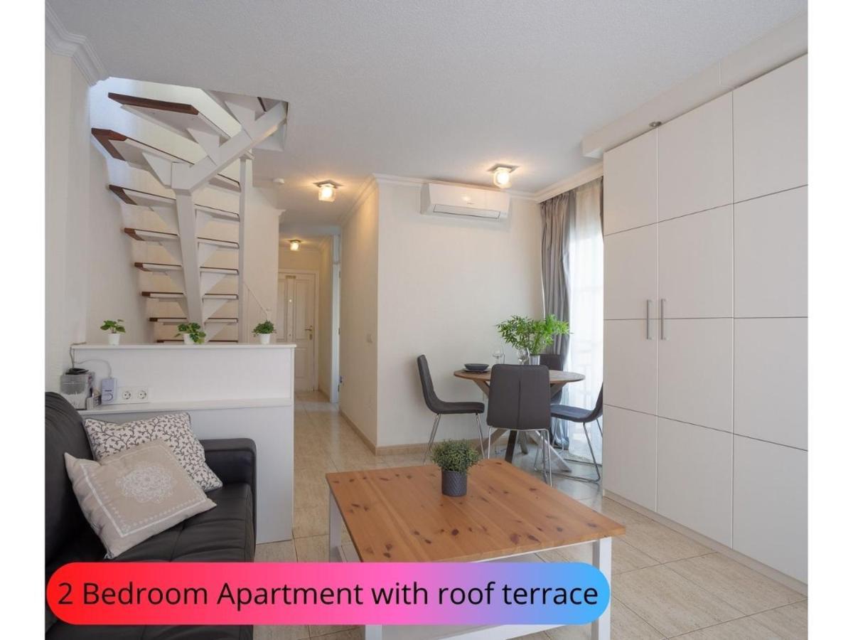 Desirable Rooftop Terrace , 2 Bedroom Apartment With Wifi In Costa Adeje Callao Salvaje Eksteriør billede