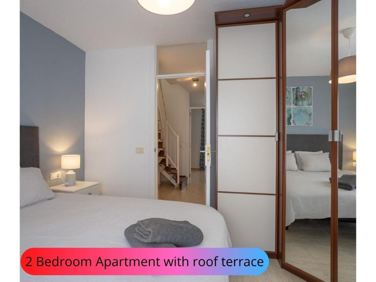 Desirable Rooftop Terrace , 2 Bedroom Apartment With Wifi In Costa Adeje Callao Salvaje Eksteriør billede