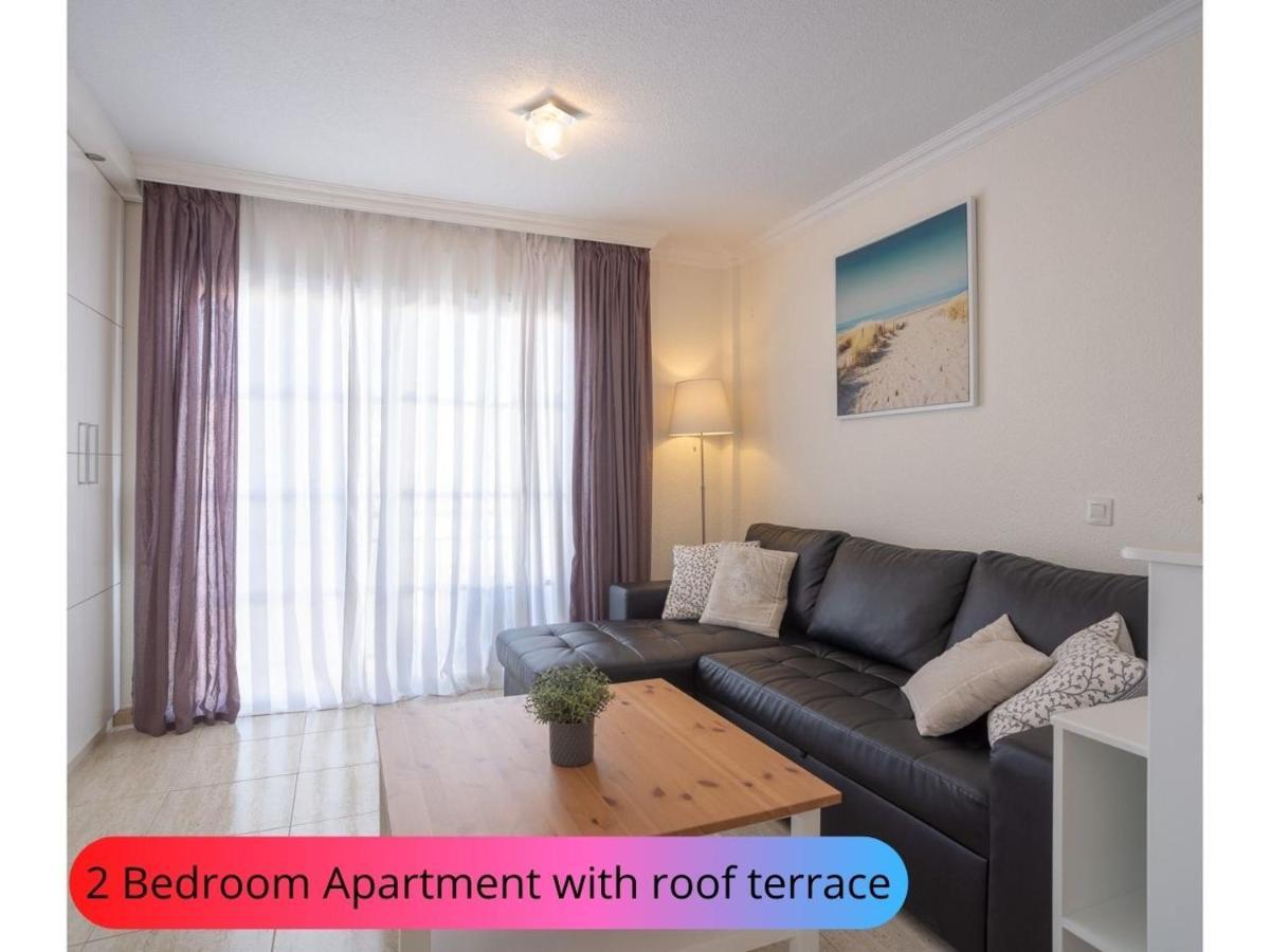 Desirable Rooftop Terrace , 2 Bedroom Apartment With Wifi In Costa Adeje Callao Salvaje Eksteriør billede